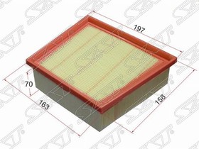 ST1729860, Фильтр воздушный MAZDA 2 08-14/FORD FIESTA 08-