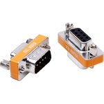 GCR-55568, Переходник COM RS-232 DB9F / DB9M мама-папа 0-модемное соединение COM ...