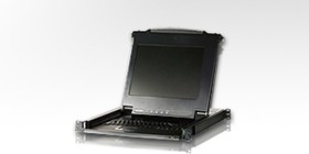 Фото 1/4 Квм консоль ATEN 19" Single Rail LCD Console (PS/2-USB, VGA)