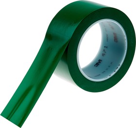 Фото 1/3 Scotch 471 Green Vinyl 33m Lane Marking Tape, 0.14mm Thickness