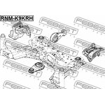 RNMK9KRH, RNM-K9KRH_подушка ДВС правая!\ Reanult Megane III/Fluence/Scenic 1.5DCi 09