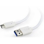 Кабель USB - USB Type-C, 1м, Gembird CCP-USB3-AMCM-1M-W