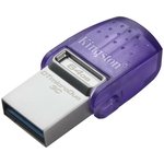 Флеш-память Kingston microDuo 3C, 64Gb, USB 3.1 G1, Type-C, DTDUO3CG3/64GB