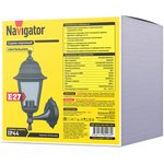 Светильник Navigator 80 488 NOF-PG30-001-IP44-E27 (4 грани черный)