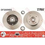 DF2059BS, Диск торм.зад.с подшип.CITROEN C3 ...