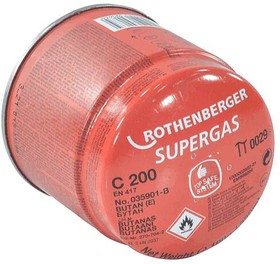 009-0042, Баллон проп-бутан SuperGaz 190гр Rothenberger 35901-В