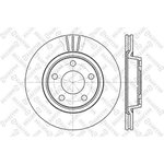 6020-4762V-SX, 6020-4762V-SX_диск тормозной передний!\ Audi А4 ...