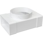 620TF10P, T-shaped plastic connector, flat air ducts 60x204 with flange outlet ...