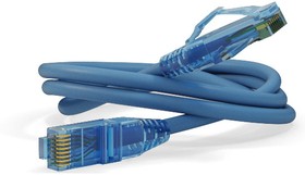 Патч-корд Hyperline U/UTP, Cat.6, LSZH, 0.5 м, синий PC-LPM-UTP-RJ45- RJ45-C6-0.5M-LSZH-BL