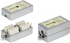 Hyperline CA-IDC-C5e-SH-F-WH Проходной адаптер (coupler), Dual IDC, категория 5e, 4 пары, экранированный