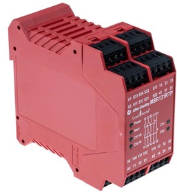 Фото 1/4 440R-C23139, Dual-Channel Light Beam/Curtain, Safety Mat/Edge Safety Relay, 24V ac/dc, 3 Safety Contacts