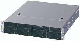 Фото 1/2 Ablecom CS-R25-31P 2U rackmount, 8+1 trays, 550W CRPS PSU(1+1) / 21" depth chassis / Supports ATX, Micro-ATX and Mini-ITX motherboards