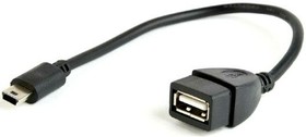 Переходник USB - miniUSB, 0.15м, Bion BXP-A-OTG-AFBM-002