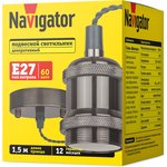 Светильник Navigator 93 163 NIL-SF01-010-E27 черный хром