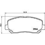 2556401, колодки дисковые передние Mazda CX-5 2.02.0D 11
