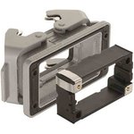 09300100391, Heavy Duty Power Connectors 10B Blkhd Rear Fit Double Lever w/frame