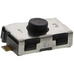 KSR213G LFG, IP50 Black Button Tactile Switch, SPST 10 mA @ 32 V dc 0.8mm ...