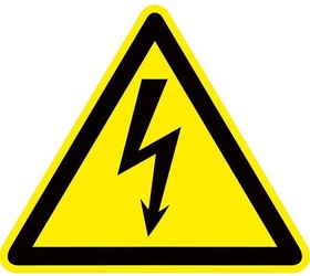 Фото 1/10 Знак пластик "Опасность поражения электрическим током" (Молния) W08 150х150мм PROxima EKF pn-1-02