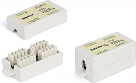 Hyperline CA-IDC-C5e-WH Проходной адаптер (coupler), Dual IDC, категория 5e, 4 пары