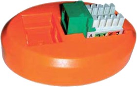 Hyperline KJ2-PS-OR Площадка для заделки модулей Keystone Jack серии KJ2, 80х60 мм, цвет оранжевый