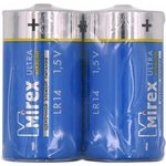 Батарея Mirex, щелочная LR14 / C 1,5V 2 шт shrink 23702-LR14-S2
