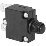L-MZ-01B 15A-B, Автоматический выключатель L-MZ-01B, 22.8х19х12.2 мм, 15 А, постоянный и переменный ток, корпус черный, кнопка черная