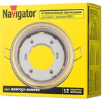 Светильник Navigator 93 065 NGX-R10-001-GX53 (Два цвета жемчуг-золото)