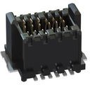 405-52012-51, Stacking Board Connector, Black, Straight, Plug, 500V, Contacts - 12