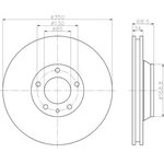 92121805, Диск тормозной VW TOUAREG 02-10, AUDI Q7 06-, PORSCHE CAYENNE 02-,