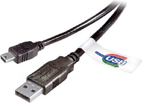 Фото 1/3 18-1136, Шнур USB 2.0 A(male) - mini B(male) 5PIN 3M