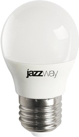 5028685, Лампа светодиодная G45 ШАР 8Вт PLED-LX 220-240В Е27 5000К JAZZWAY (60 Вт аналог лампы накаливания,