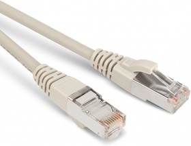 Патч-корд Hyperline F/UTP, экранированный, Cat.5e, LSZH, 10 м, серый PC-LPM-STP-RJ45- RJ45-C5e-10M-LSZH-GY