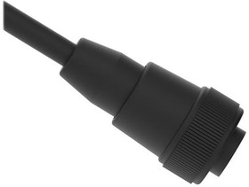 Фото 1/2 MBCC-506, Sensor Cables / Actuator Cables Cordset 7/8 in Single Ended; 5-pin Straight Female Connector; 1.83 m (6 ft) in Length; Black PVC J