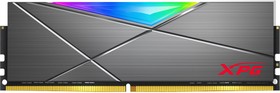 Фото 1/4 Оперативная память 8GB Adata DDR4 3200 DIMM XPG SPECTRIX D50 RGB Grey Gaming Memory AX4U32008G16A-ST50 Non-ECC, CL16, 1.35V, Heat Shield, RT