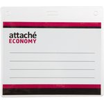 Бейдж Attache Economy 108x126 150мкм,шнур.2заж 45см син,вклад.90x120 5шт/уп