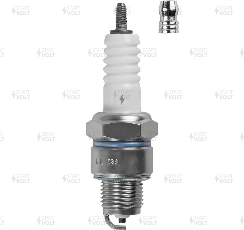 Свеча зажигания 402 (никель) (зазор 0 8мм) (STARTVOLT)
