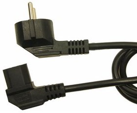 FCR72042, IEC Device Cable DE Type F (CEE 7/4) Plug - IEC 60320 C13 2.5m Black