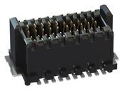 405-52020-51, Stacking Board Connector, Black, Straight, Plug, 500V, Contacts - 20