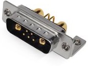 MHCDR7W2P4, D-Sub Connector, Angled, Plug, 7W2, Signal Contacts - 5, Special Contacts - 2