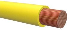 050666-10, Stranded Wire PVC 1.5mm² Copper Yellow RKUB 10m