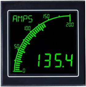 Фото 1/7 APM-AMP-ANO, Trumeter Advanced Panel Meter Series - Amperage Input - Negative Backlit LCD Programmable To White, Green Or Red ...