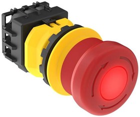 Фото 1/2 SSA-EB1PL-12ECQ8, Emergency Stop Switches / E-Stop Switches SSA-EB1 30 mm Mount Emergency Stop Push Button; Red-Solid Illuminated Base; 40 m