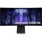 Монитор Samsung 34" Odyssey G8 S34BG850SI серебристый OLED 1ms 21:9 M/M ...