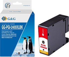 Картридж струйный G&G GG-PGI-2400XLBK PGI-2400XL BK черный (74.6мл) для Canon Maxify iB4040/МВ5040/МВ5340