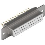 61802525123, D-Sub Connector, Socket, DB-25, PCB Pins, White