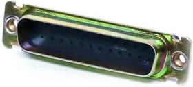 DBUE25PFO, D-Sub Standard Connectors DSUB 25 M CRIMP F0 CLIN ZINC