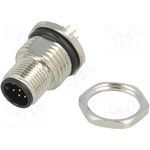 SM12-D8C-A8K-0, Гнездо M12 PIN 8 "папа" код A-DeviceNet / Nopen THT прямой