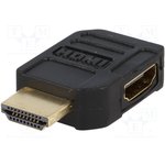 51724, Адаптер, HDMI гнездо 90°, вилка HDMI