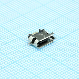 207E-BG00-R, (Micro USB на плату), Разъем Micro USB тип B USB 2.0, розетка на плату, 5 выв.