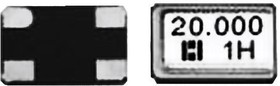 E5SB12.0000F18D11, 12MHz Crystal ±10ppm SMD 4-Pin 5 x 3.2 x 0.8mm